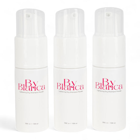 3 x Lightening dry shampoo powders